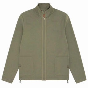 Sealskinz Tibenham Water Repellent Full Zip Sweatshirt Green mens long sleeves cheap