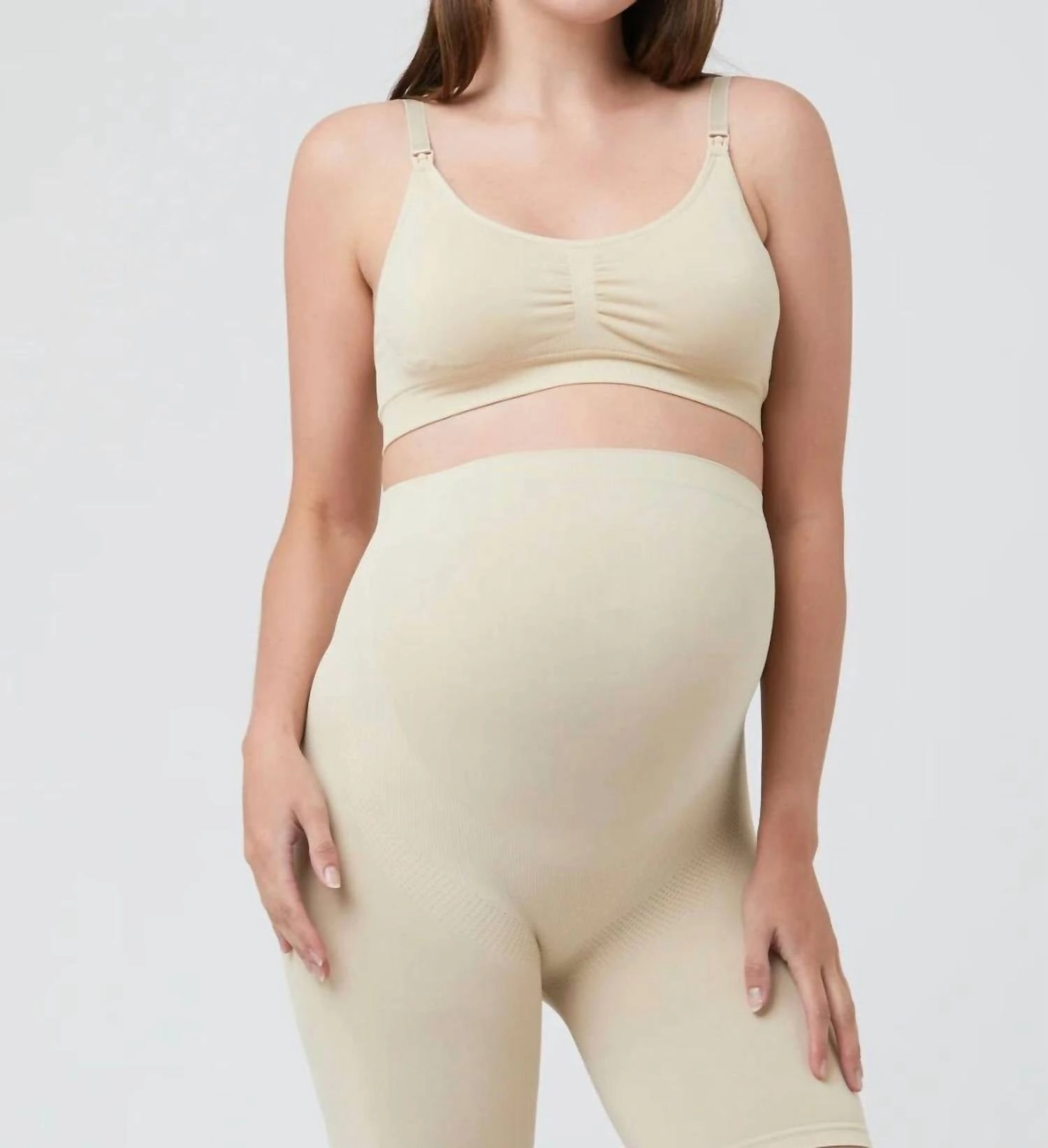 Seamless Nursing Bra In Natural