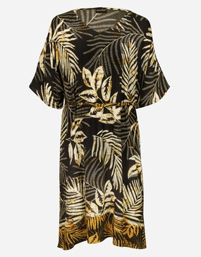 Seductive Leaves Tunic - Black Ivory Swim Womens - bikinis clearance