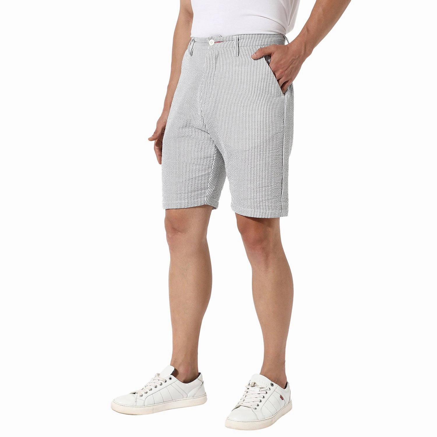 Seersucker Stripe Shorts