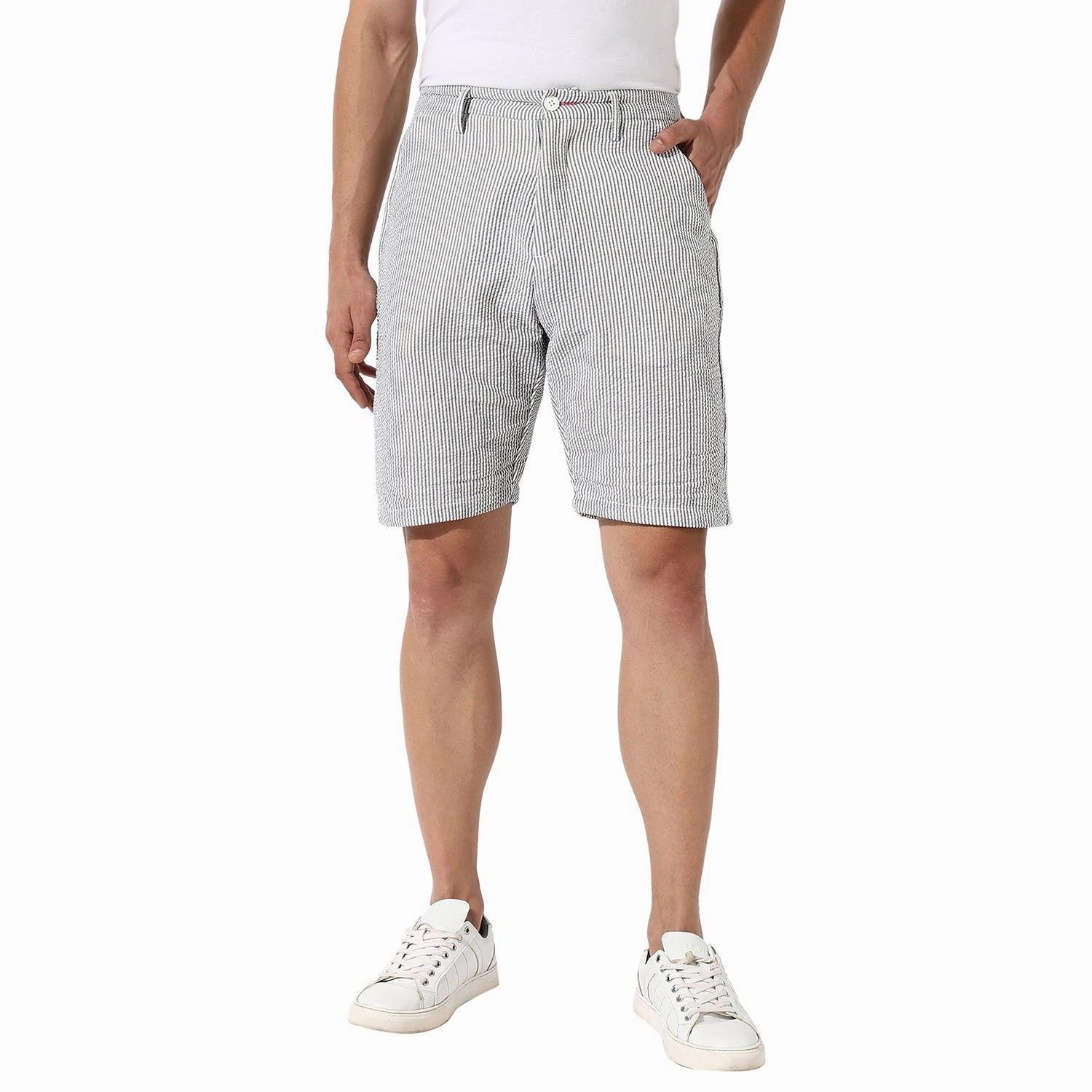 Seersucker Stripe Shorts