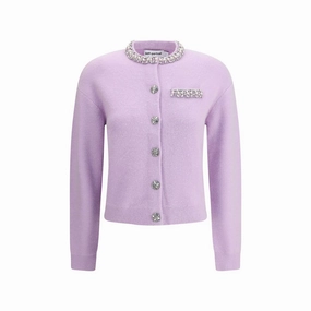 Self-Portrait Jeweled Women's Cardigan Tops Womens - ruffle blouses