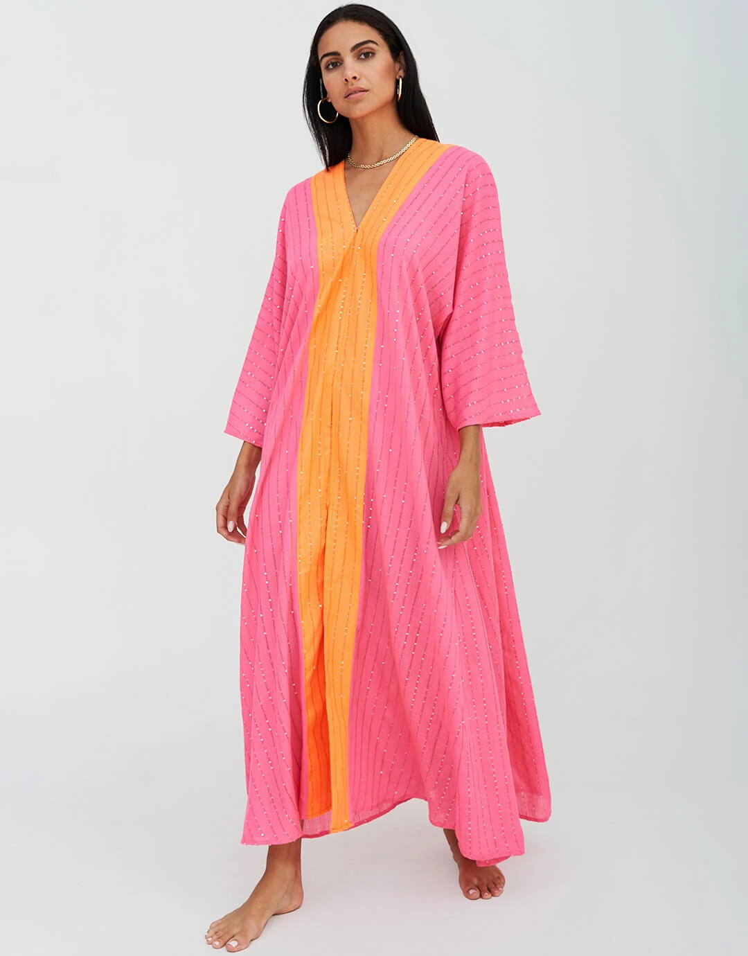 Sequin Kimono - Hot Pink Swim Womens - swimwear sale