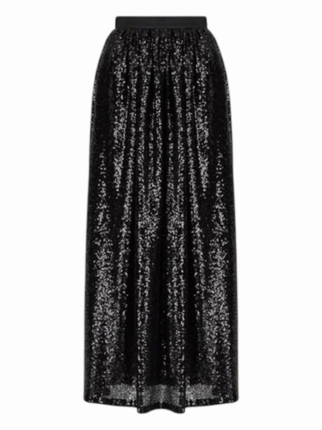 Sequin Skirt In Black