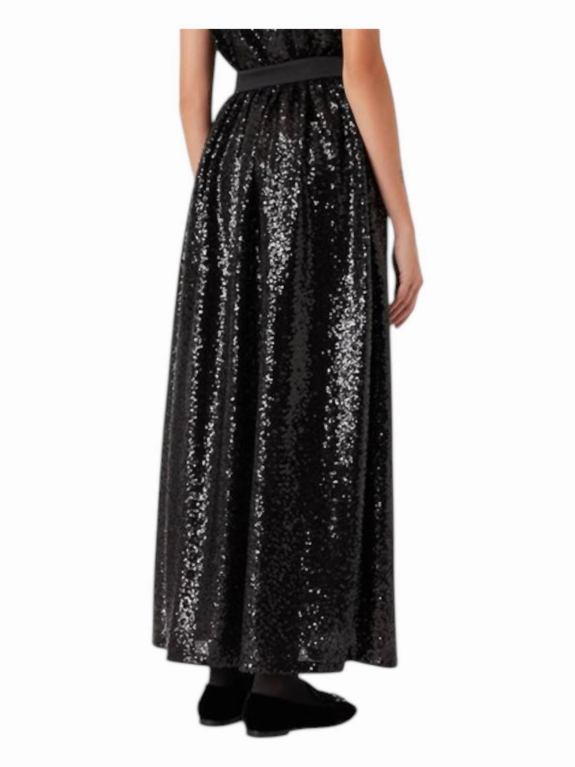 Sequin Skirt In Black