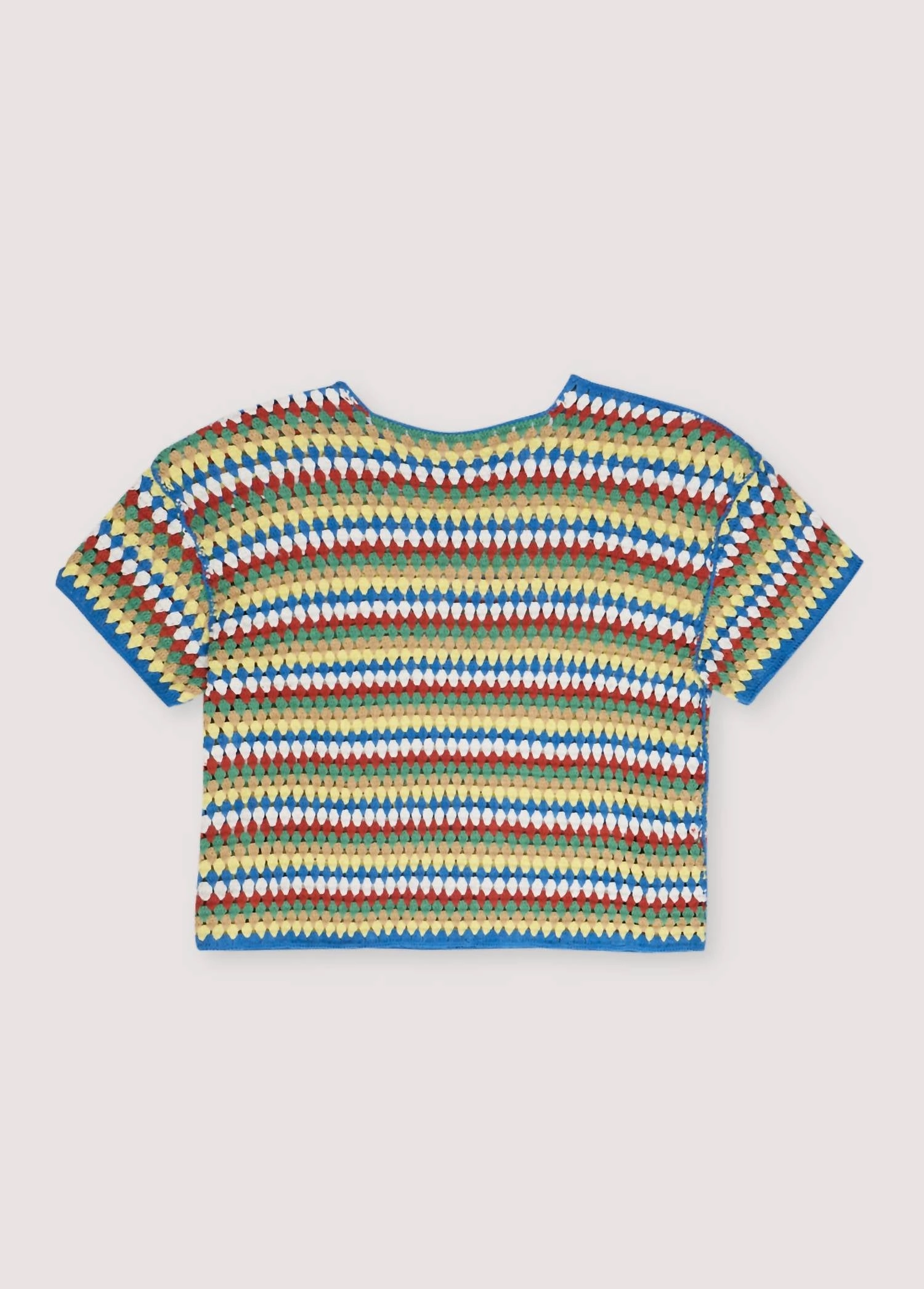 Serifos Crochet Top In Blue