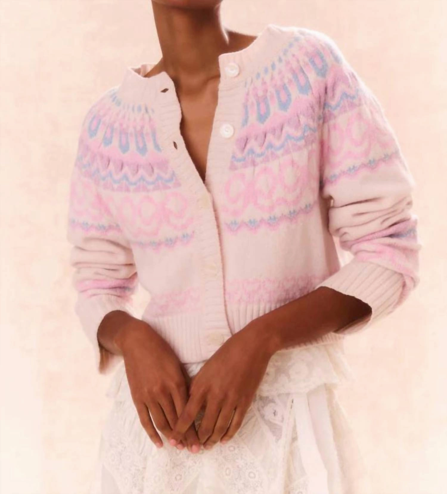 Shantae Cardigan In Confetti Cake
