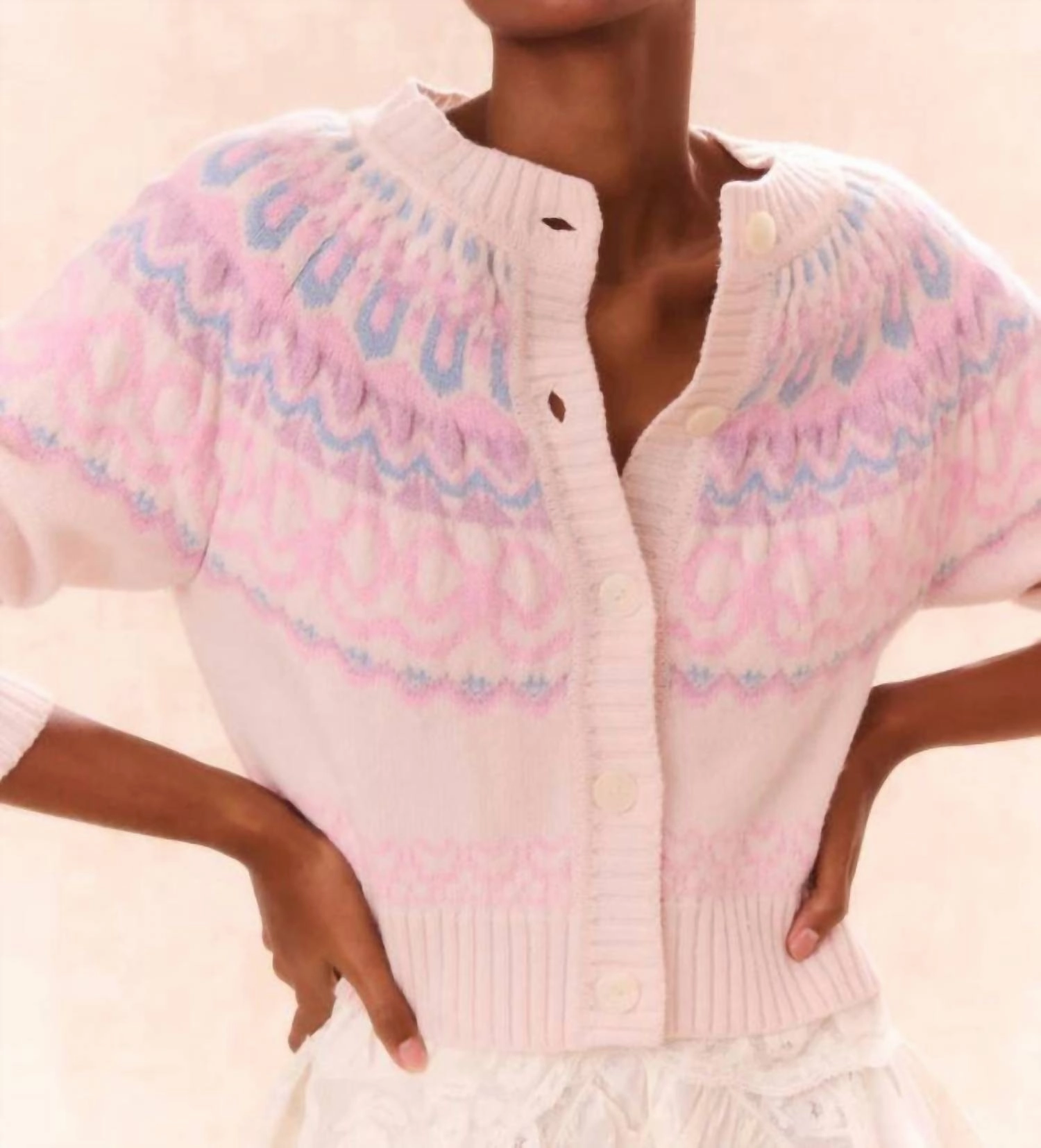 Shantae Cardigan In Confetti Cake