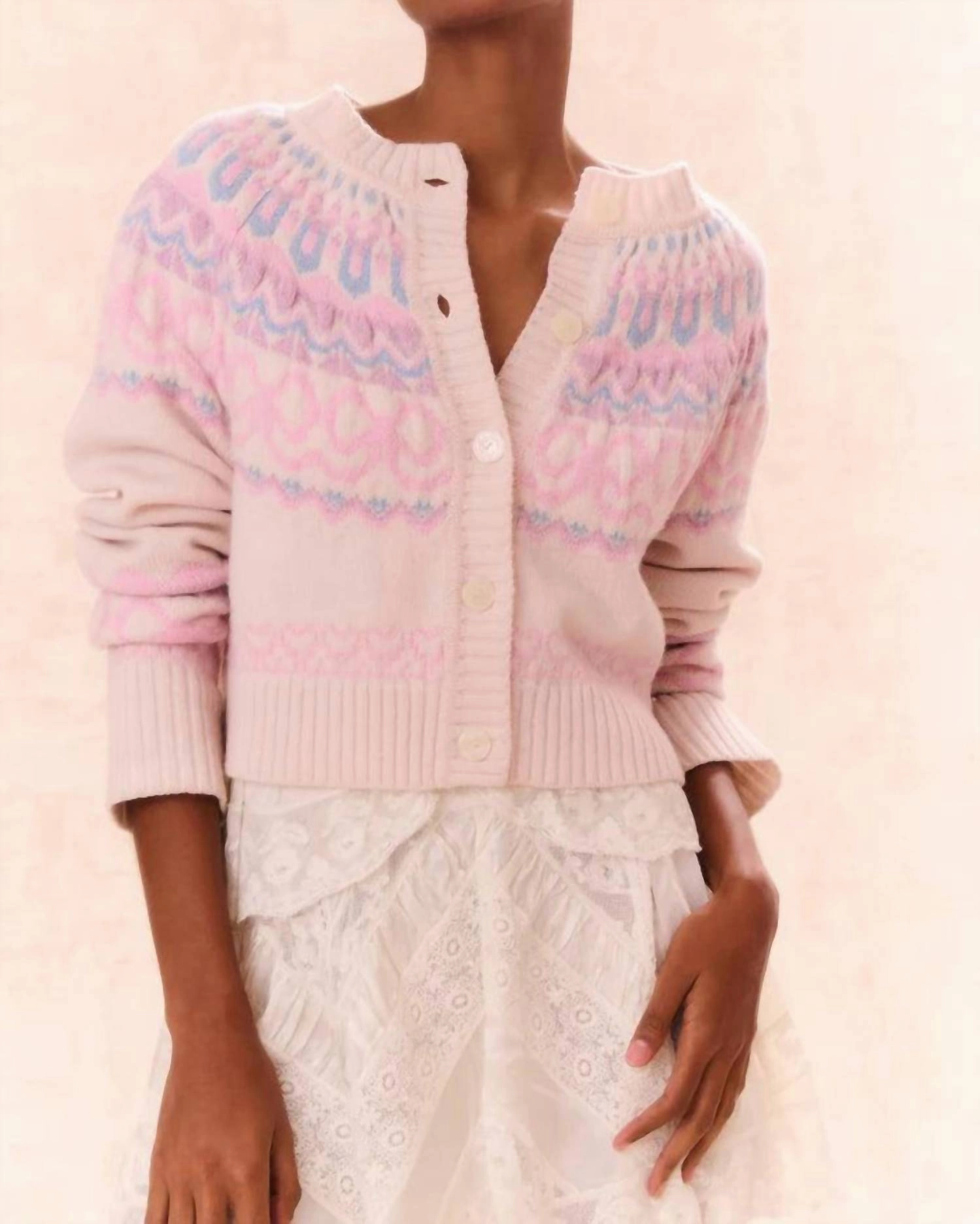 Shantae Cardigan In Confetti Cake