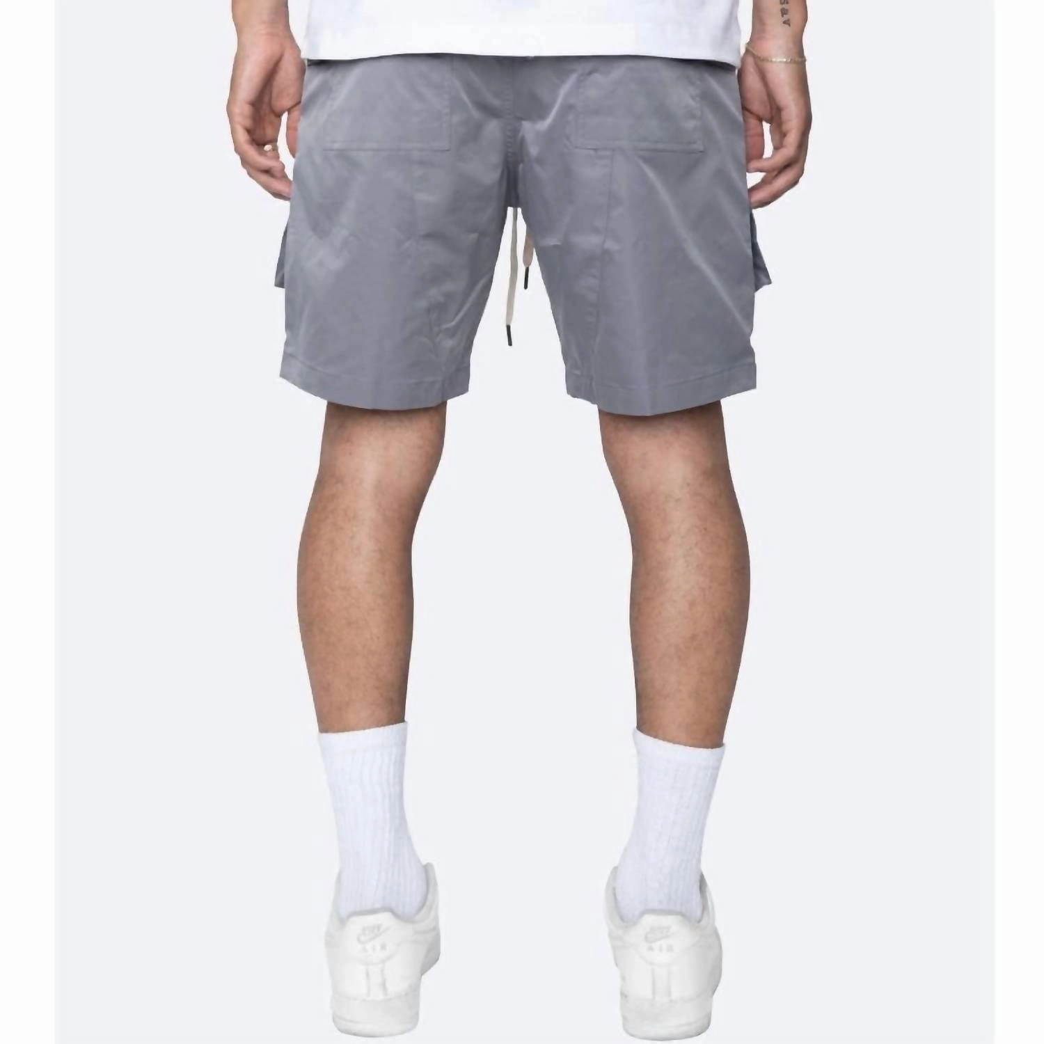 Shinobi Cargo Pocket Shorts In Grey