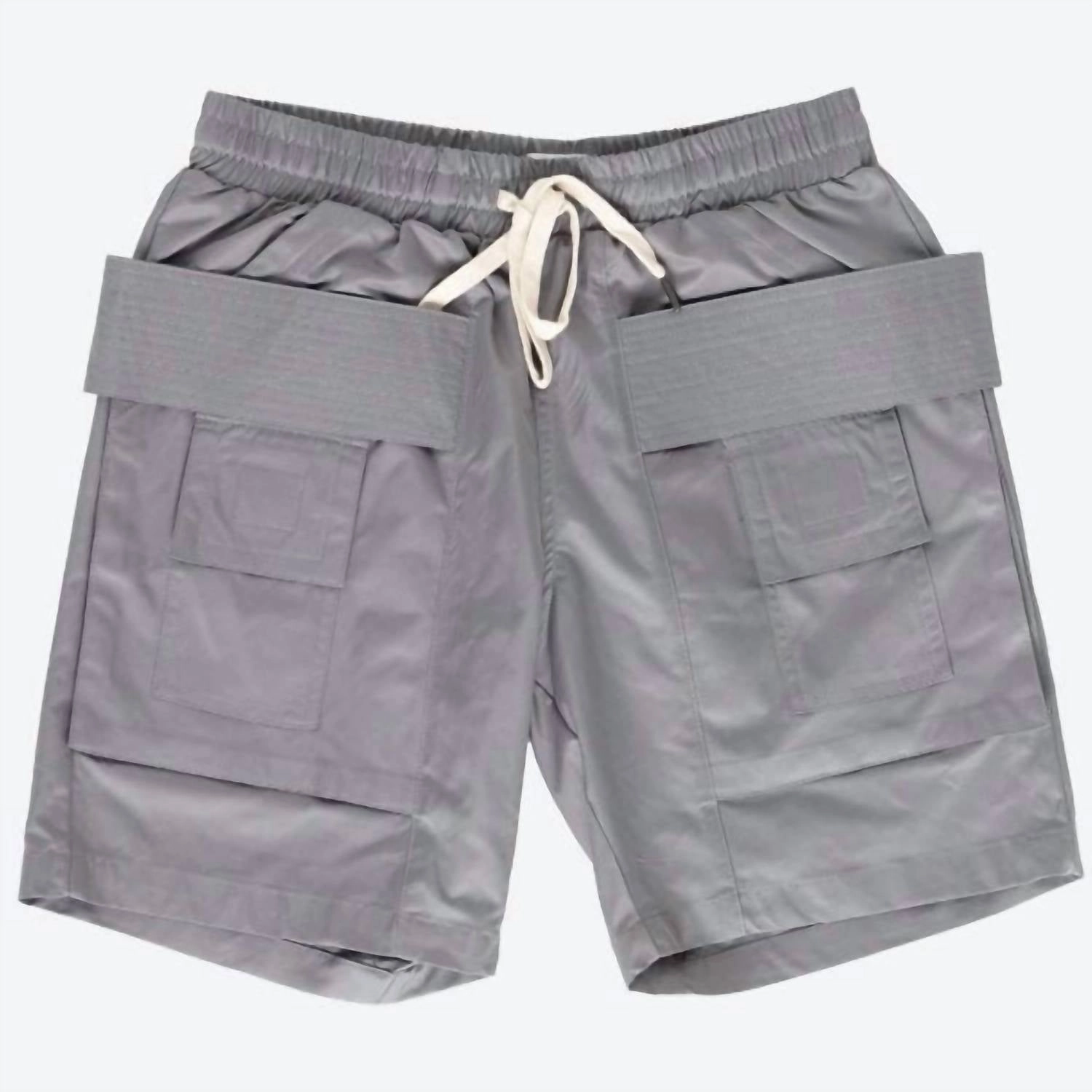 Shinobi Cargo Pocket Shorts In Grey
