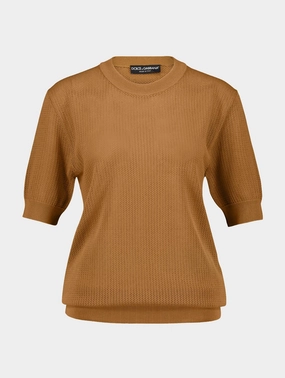 Short-Sleeve Knitted T-Shirt Knitwear Mens - men's sweaters sale