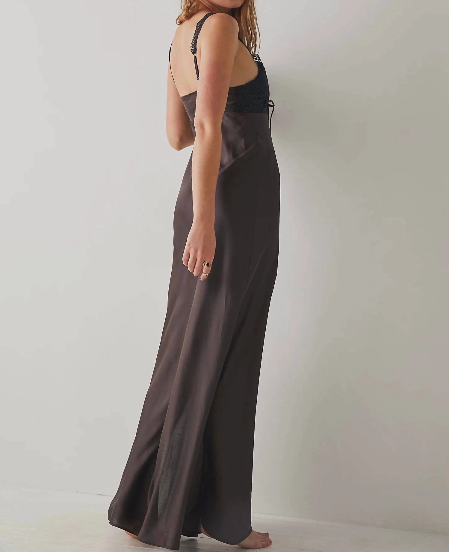 Side Maxi Slip In Hot Fudge