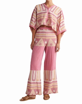 Sifnos Pant In Fuschia womens peg pants deal