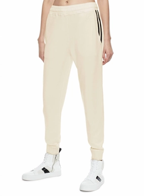 Signature Pocket Stripe Sweatpants In Ivory womens palazzo trousers online