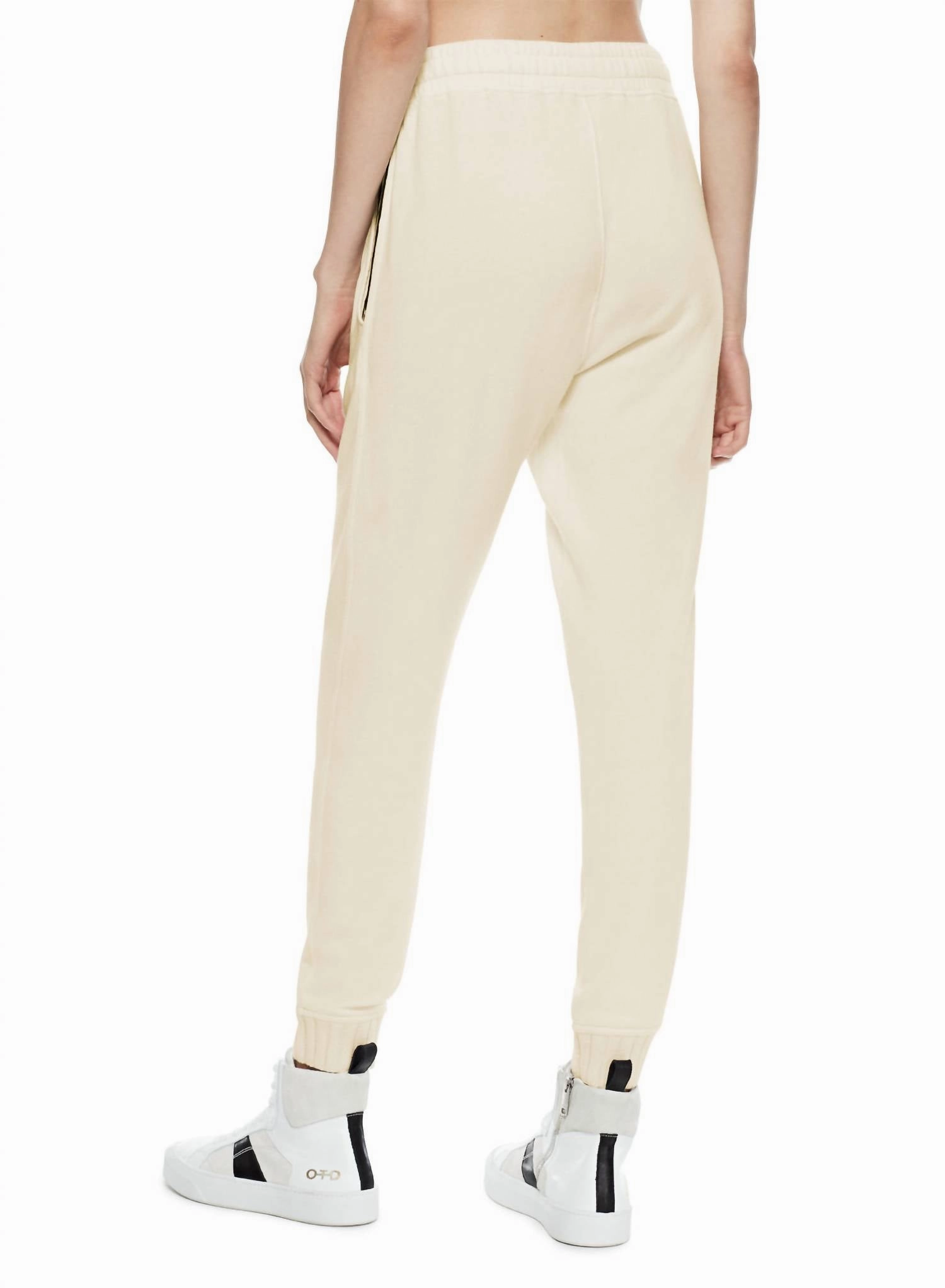 Signature Pocket Stripe Sweatpants In Ivory