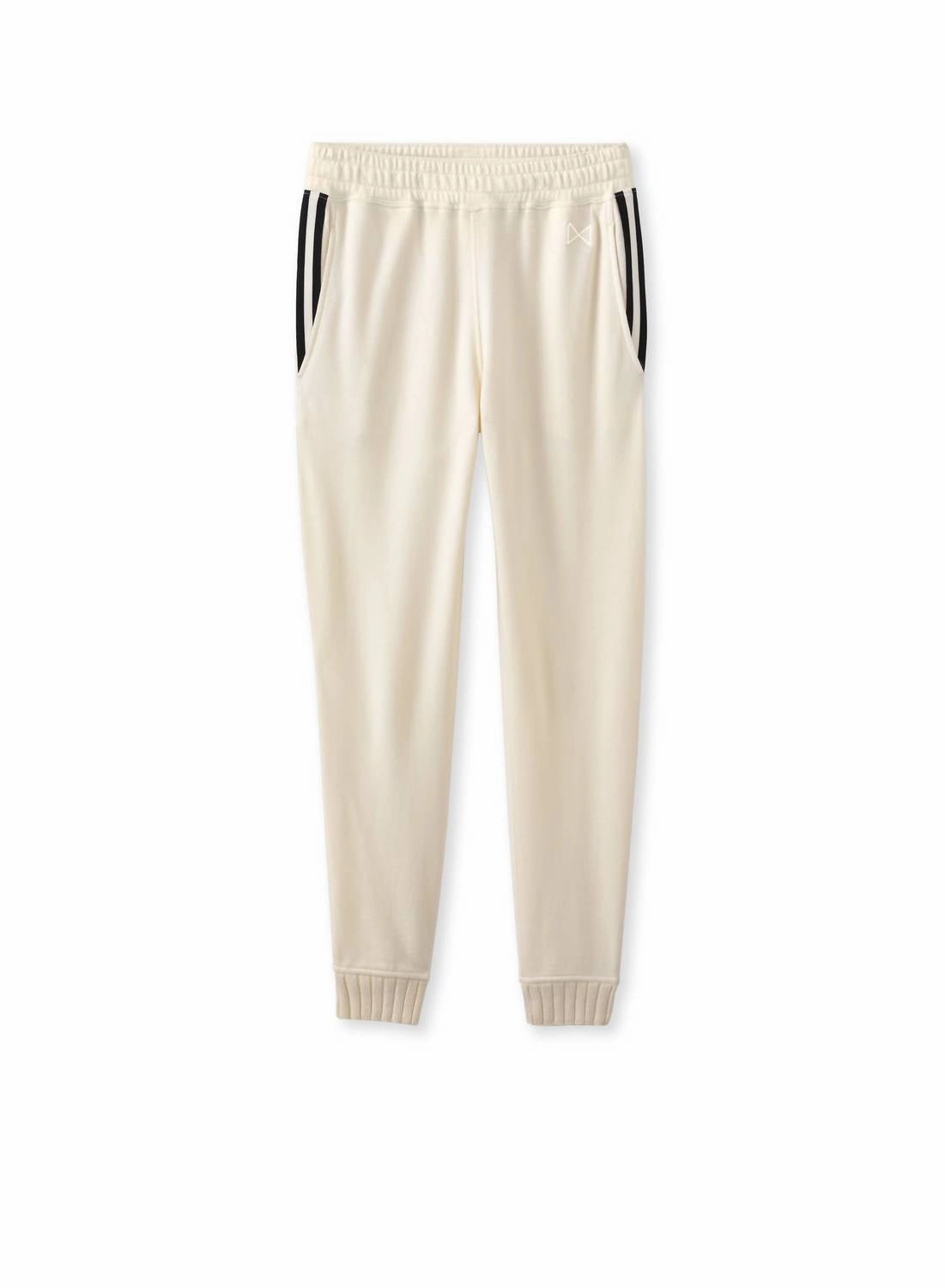 Signature Pocket Stripe Sweatpants In Ivory