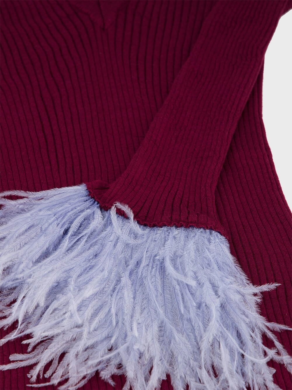 Silk-Cashmere V-Neck Kick Top
