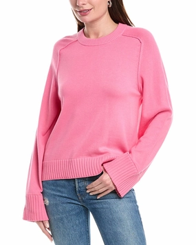 SIMKHAI Raglan Cashmere-Blend Sweater Tops Womens - puff-sleeve tops
