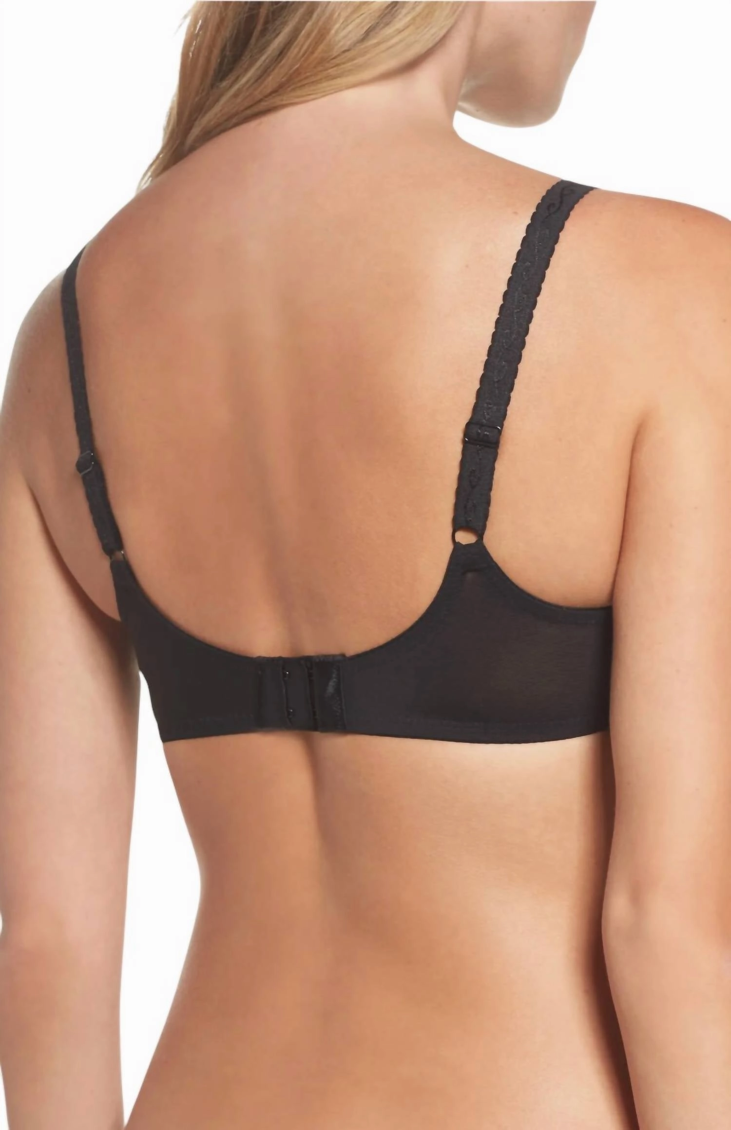 Simple Shaping Minimizer Underwire Bra In Black