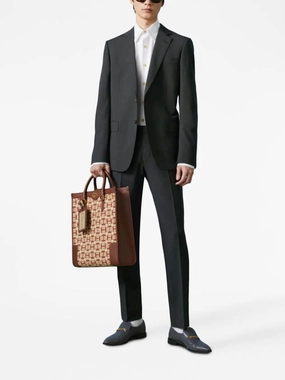 Single-Breasted Wool Moahir Suit Suits Mens - men's suits outlet