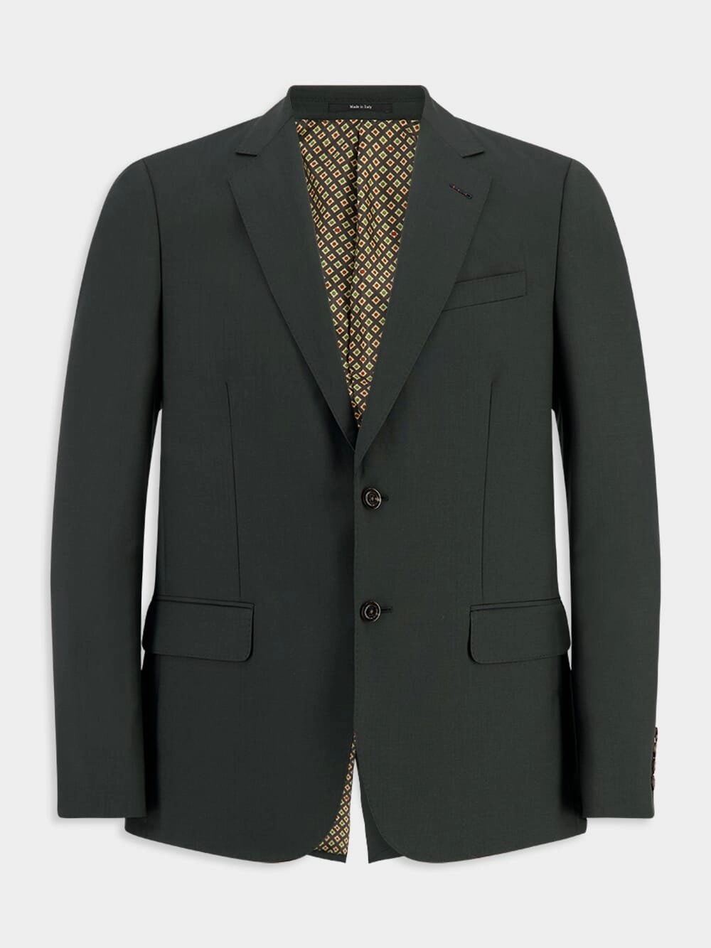 Single-Breasted Wool Moahir Suit