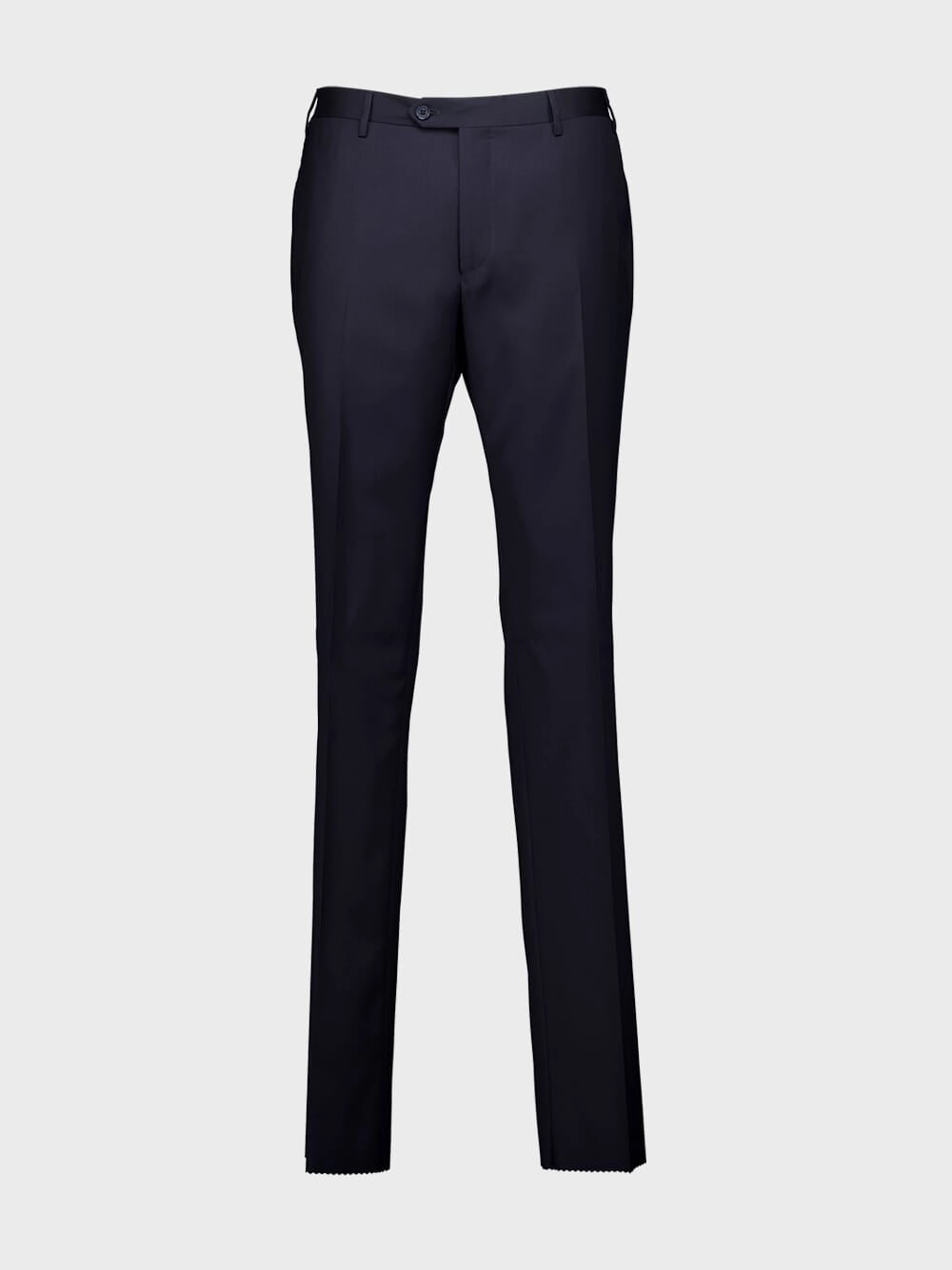Single-Breasted Wool Navy Suit