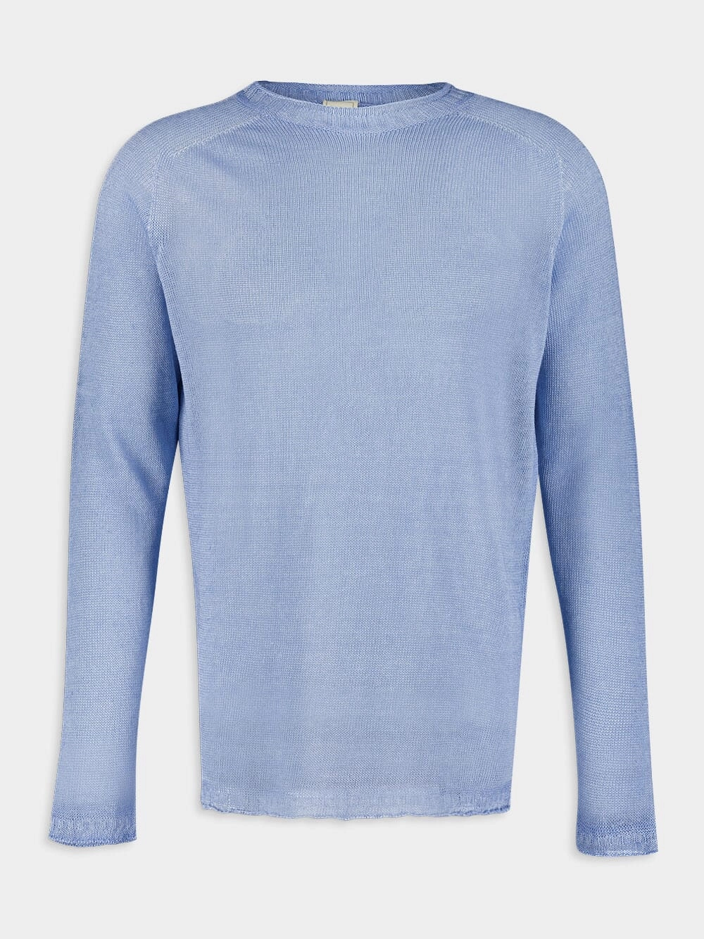 Sky Blue Linen Sweater Knitwear Mens - men's sweaters sale