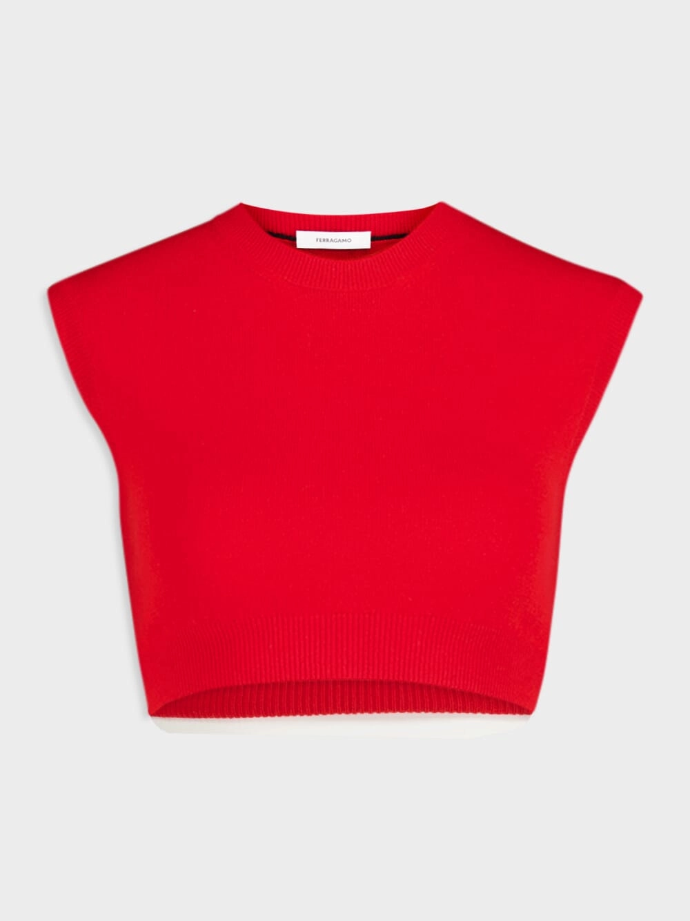 Sleeveless Cashmere Crop Top Knitwear Womens - women's knitwear cheap