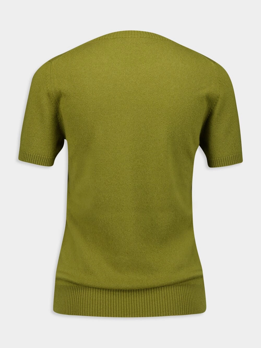 Slim-fit Green Cashmere Sweater