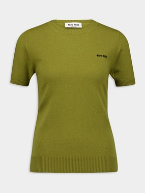 Slim-fit Green Cashmere Sweater Knitwear Womens - women's knitwear cheap
