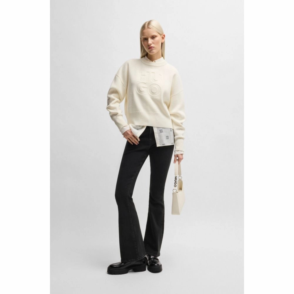 Slim-fit jeans in black stretch denim
