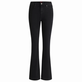 Slim-fit jeans in black stretch denim womens parachute pants cheap