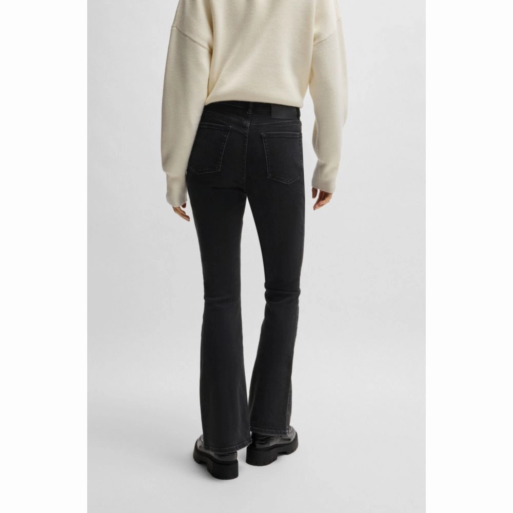 Slim-fit jeans in black stretch denim