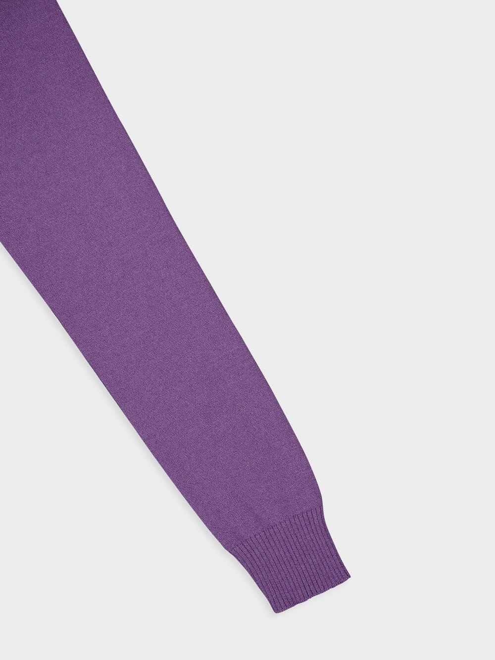 Slim-Fit Purple Cashmere Knit Cardigan