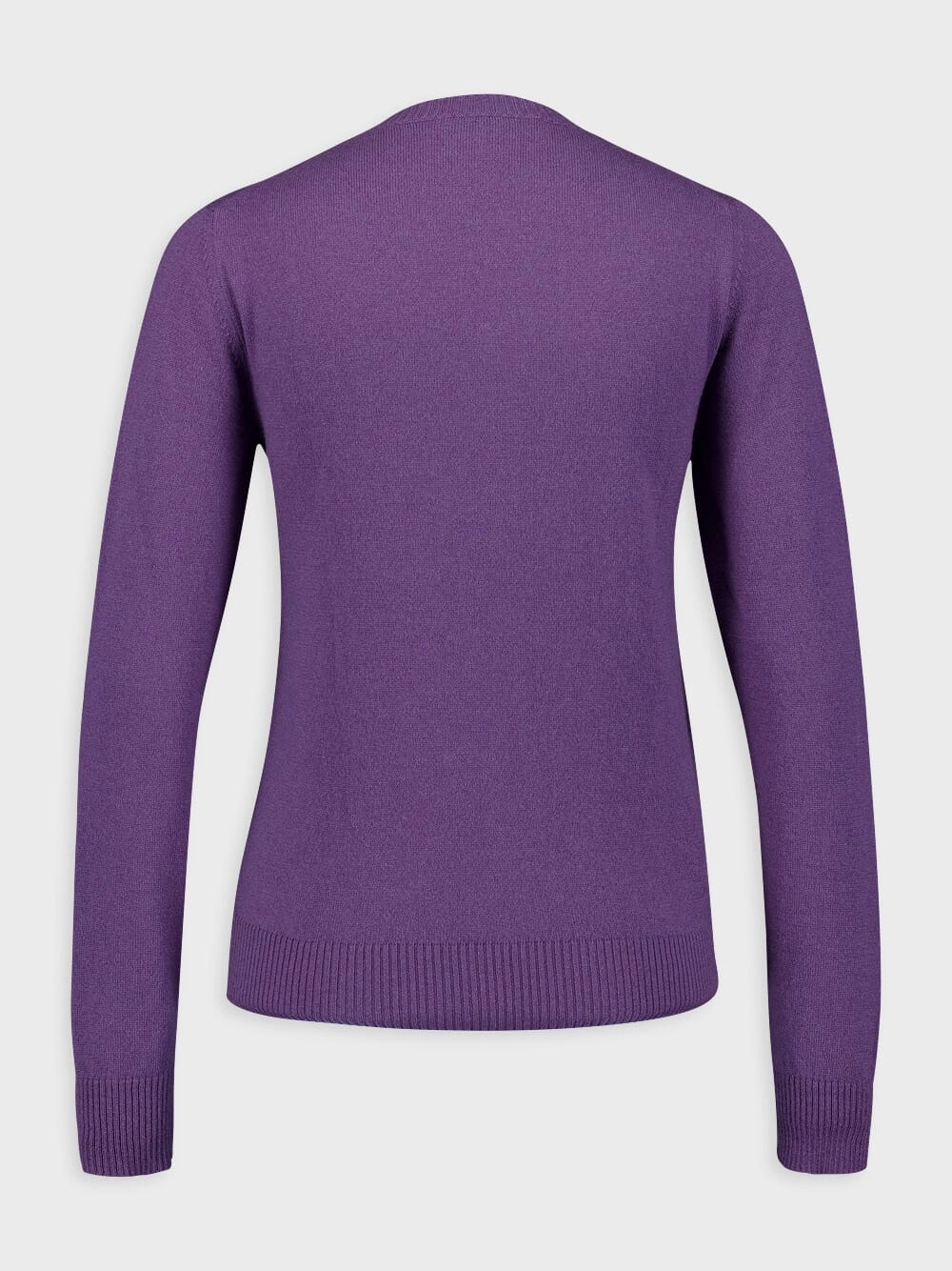 Slim-Fit Purple Cashmere Knit Cardigan