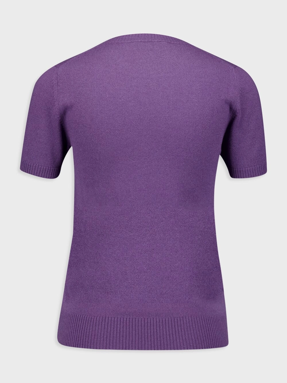 Slim-fit Purple Cashmere Sweater
