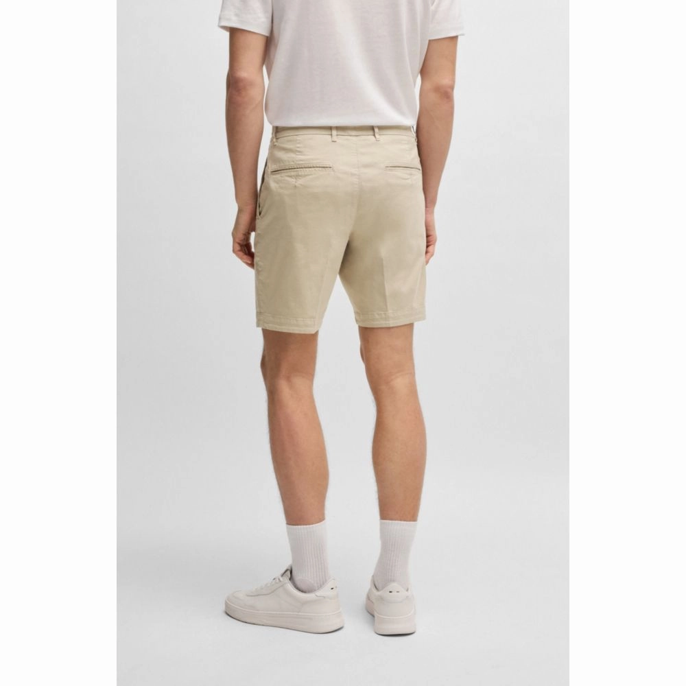 Slim-fit shorts in stretch-cotton twill