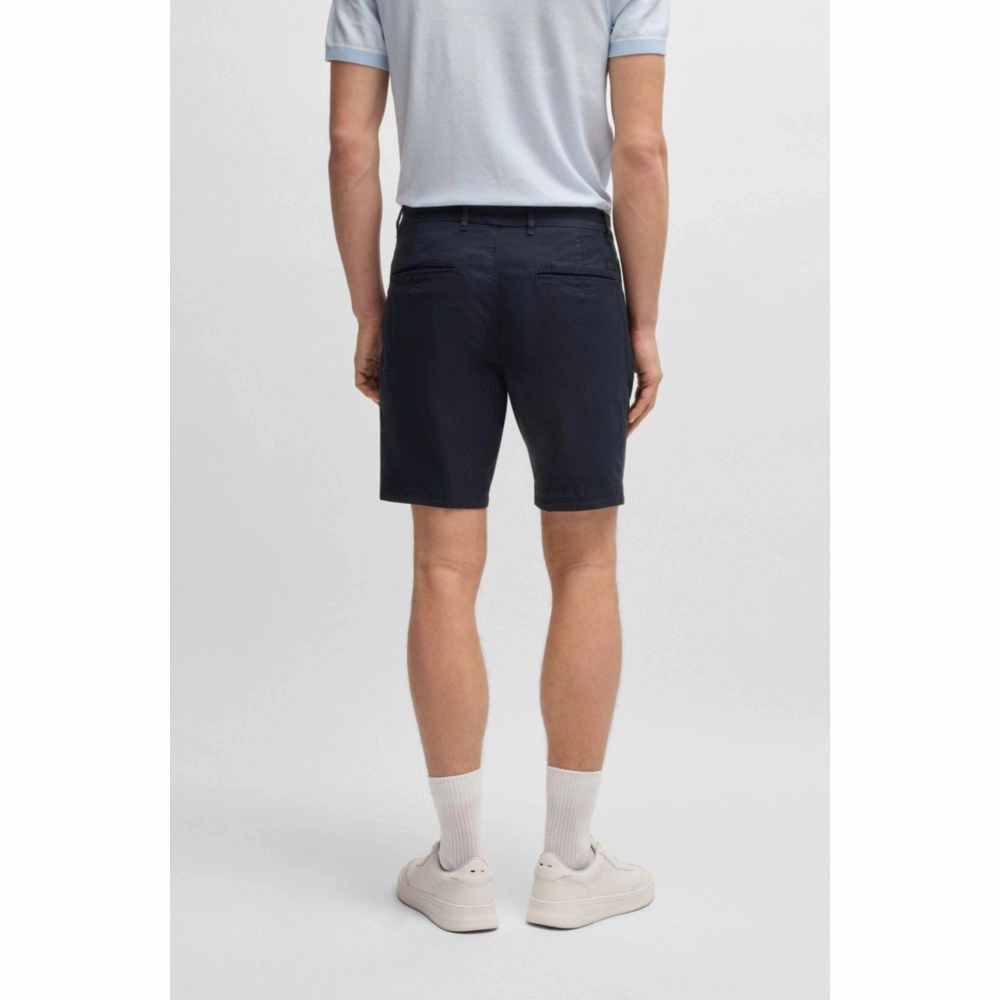 Slim-fit shorts in stretch-cotton twill
