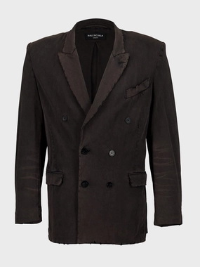 Slim Worn-Out Double-Breasted Jacket Suits Mens - men's suits outlet