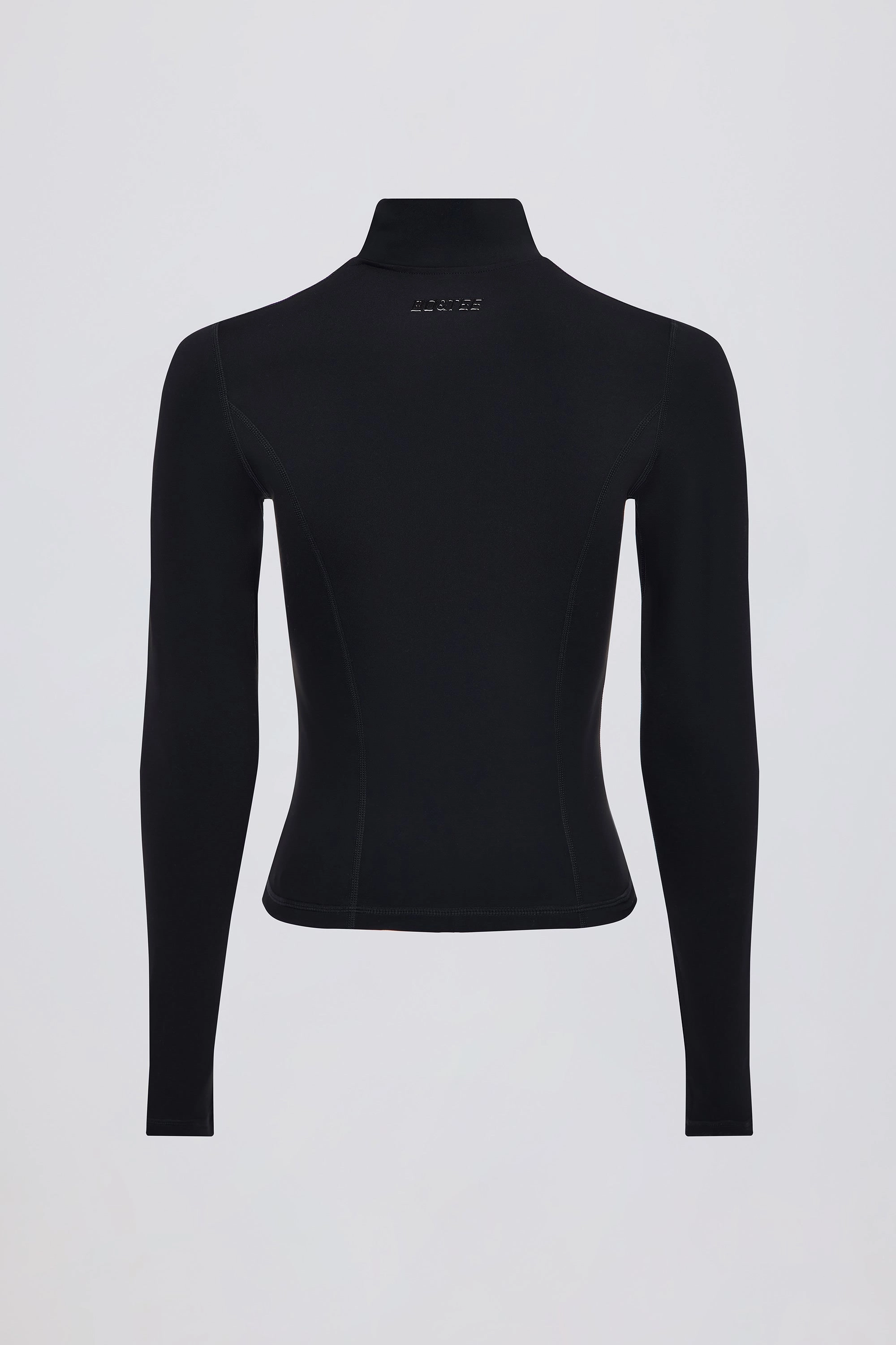Soft Active Zip-Up Jacket in Black