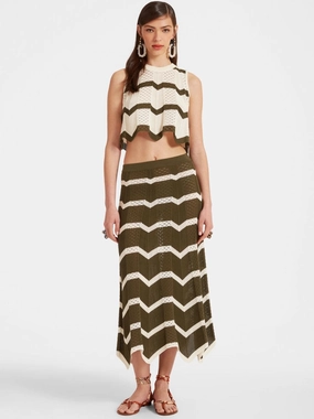 Solid Camouflage Chevron Skirt Knitwear Womens - women's knitwear cheap