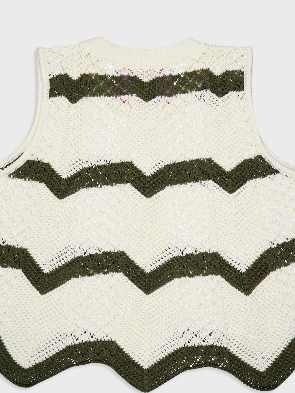 Solid Camouflage Chevron Top