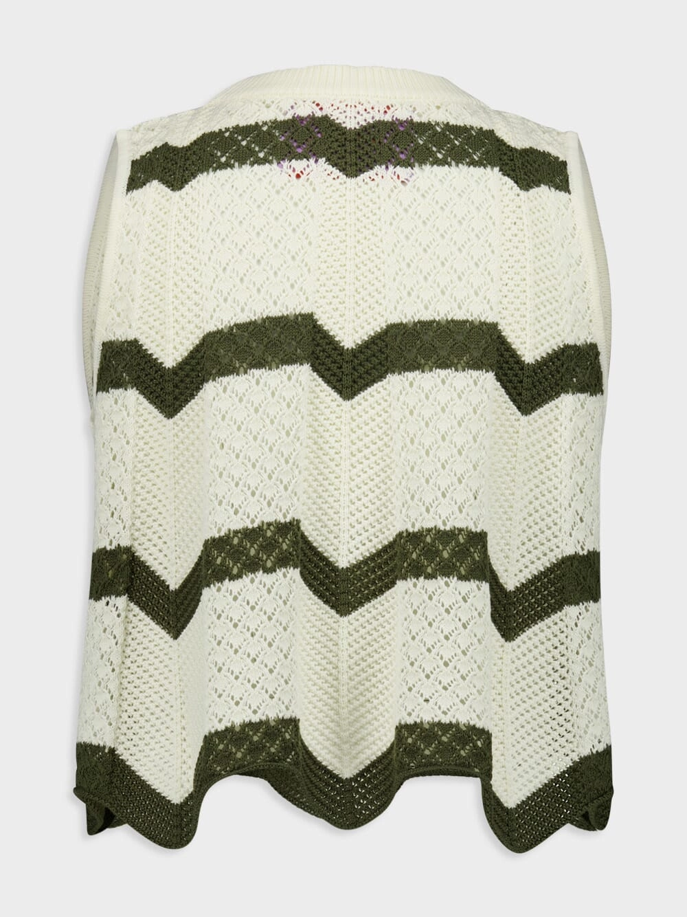 Solid Camouflage Chevron Top