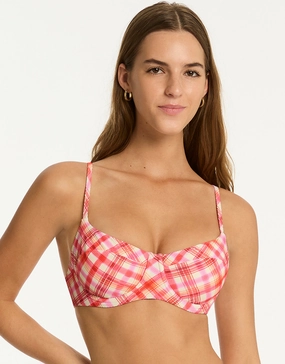 Somerset Balconette Bikini Top - Pink Swim Womens free shipping