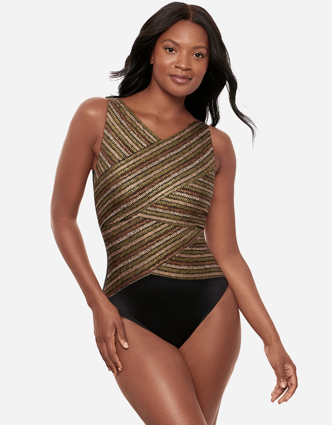 Sparkle Sands Brio Swimsuit - Black Multi Swim Womens free shipping