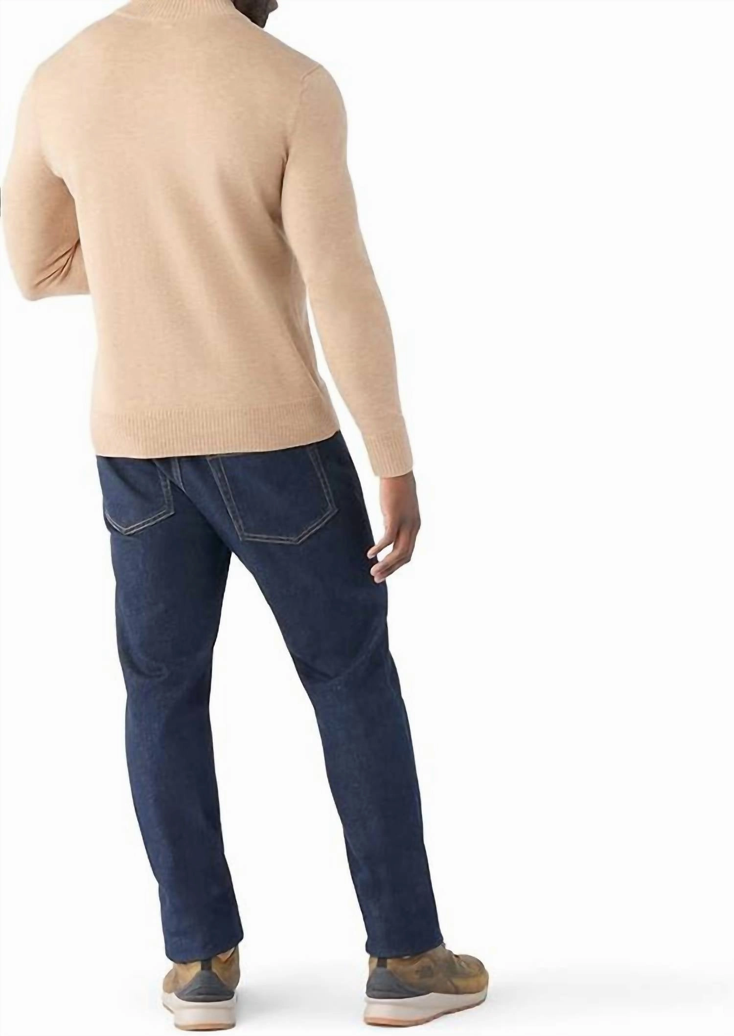 Sparwood Half Zip Sweater In Toasted Coconut Heather