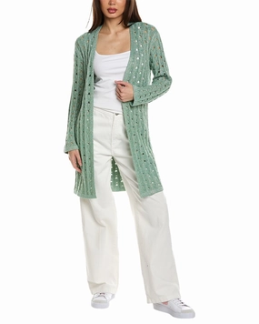 St. John Crochet Cardigan Tops Womens - peplum tops outlet