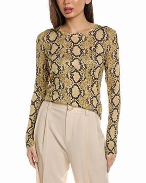 St. John Lurex Sweater Tops Womens - ruffle blouses