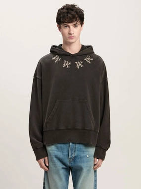 Statement Monogram Hoodie Tops Mens - thermal tops